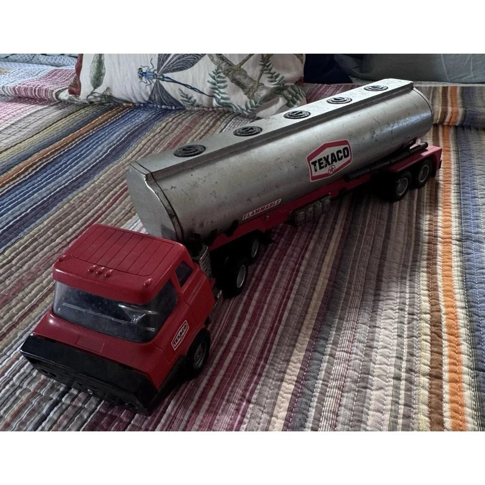 Vtg 1970'S Metal Buddy L Texaco Tanker Semi Truck Model Toy Used